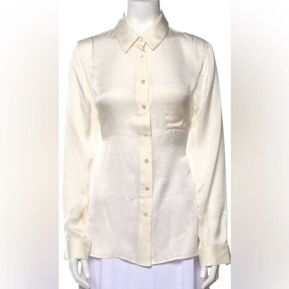 Jenni Kayne Tops - JENNI KANE NEUTRAL LONG SLEEVE BUTTON UP TOP SIZE L‎